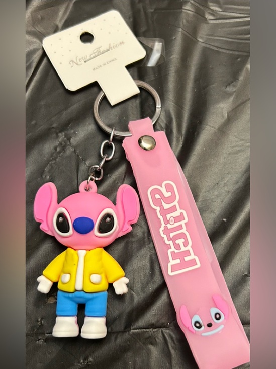 Other - Pink Stitch Keychain with Pink Strap